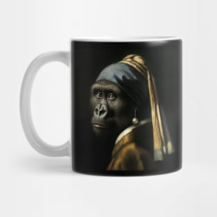Wildlife Conservation - Pearl Earring Gorilla Meme Mug